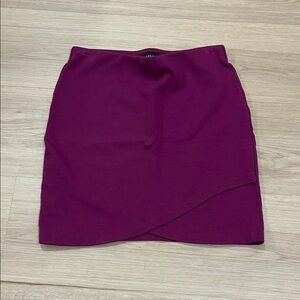 Talula Mini Skirt in Deep Magenta